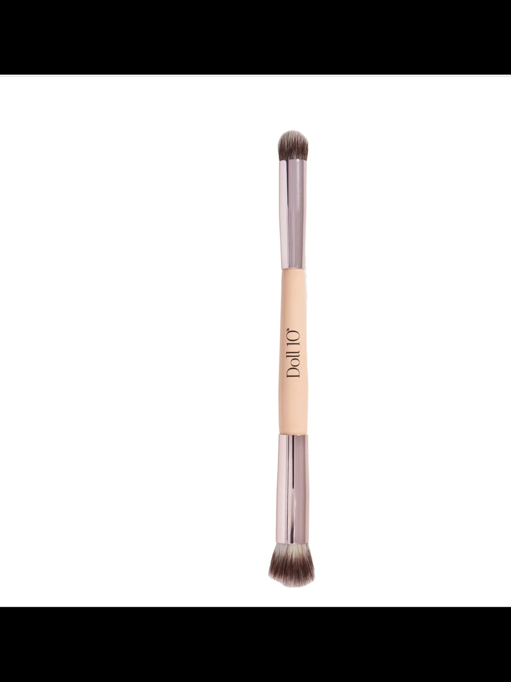 Doll 10 Dual-Ended Concealer Brush in Blush Beige and Rose Gold New